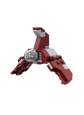 SETbricksETA级微型航天飞机小颗粒拼装积木兼容益智儿童玩具套装