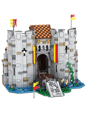 SETbricks城堡的大门小颗粒拼装积木兼容益智儿童玩具拼插套装