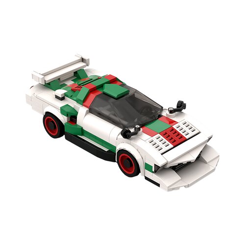 SETbricks积木MOC Lancia Stratos Turbo跑车拼装玩具益智礼物
