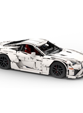 SETbricks积木雷克萨斯LFA 1:8赛车跑车高砖零件高德斯拼装玩具