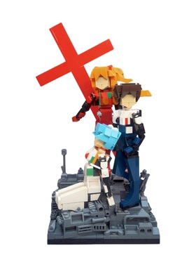 SETbricks积木游戏影视周边Evangelion Pilots Diorama玩具