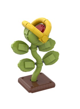 SETbricks积木马里奥兄弟 隐藏藤桌装饰物组装拼装模型高砖玩具