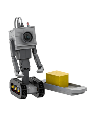 SETbricks积木瑞克和莫蒂的黄油机器人拼装组装模型玩具高砖零件