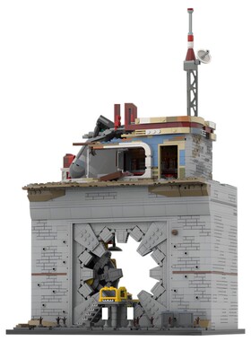 setbricks积木Vault-tec 拱门|辐射组装拼装模型高砖零件MOC玩具