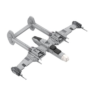 SETbricks积木MOC SW/二战-B-61黑寡妇战机飞机拼装高砖零件玩具