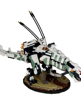 SETbricks积木地平线零之曙光霹雳牙摆件模型游戏周边玩具