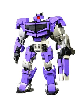 SETbricks积木MOC变形金刚冲击波领袖之证机器人机甲高砖拼装玩具