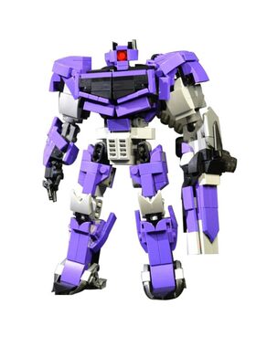 SETbricks积木MOC变形金刚冲击波领袖之证机器人机甲高砖拼装玩具