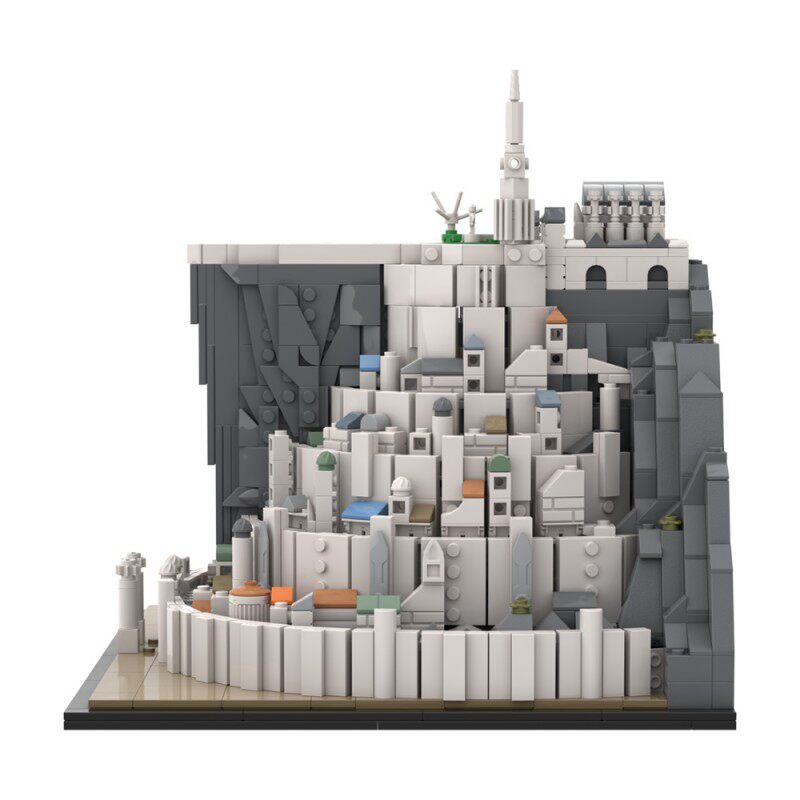 SETbricks积木指环王 米纳斯提力斯组装拼装模型高砖MOC零件玩具