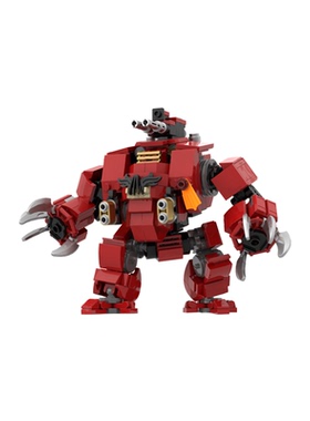 SETbricks积木MOC无畏的布鲁塔利斯战锤机器人机甲高砖玩具