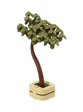 SETbricks盆栽树小颗粒拼装积木兼容益智儿童玩具套装拼插礼品