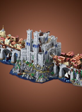 SETbricks巨蛇的渡口颗粒拼装积木兼容益智儿童玩具套装拼插礼品