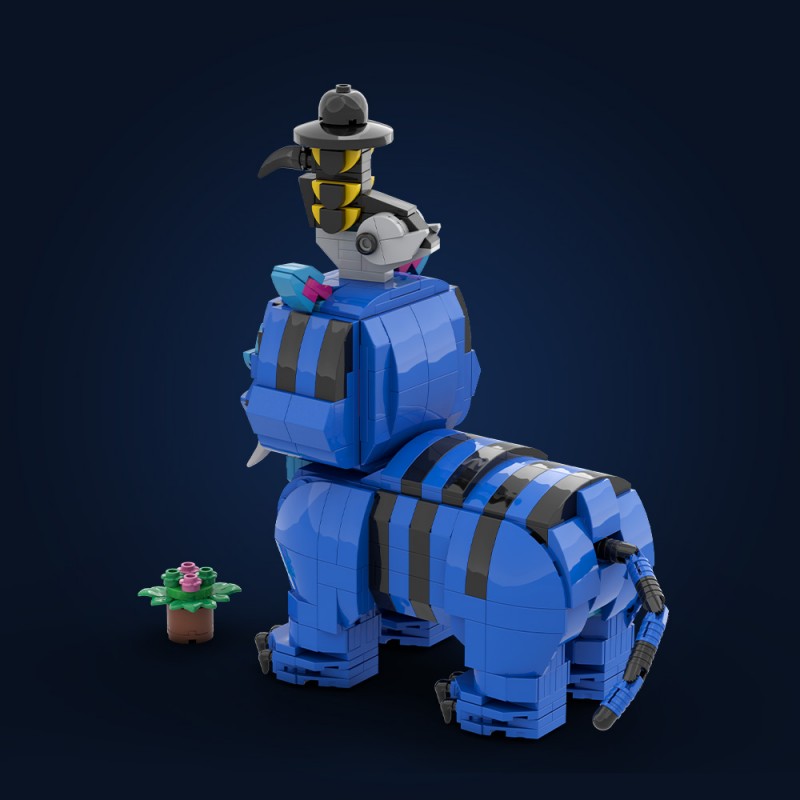 SETbrick  狮子乌鸦 小颗粒积木兼容益智儿童玩具套装拼插礼品