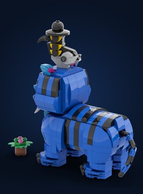 SETbrick  狮子乌鸦 小颗粒积木兼容益智儿童玩具套装拼插礼品