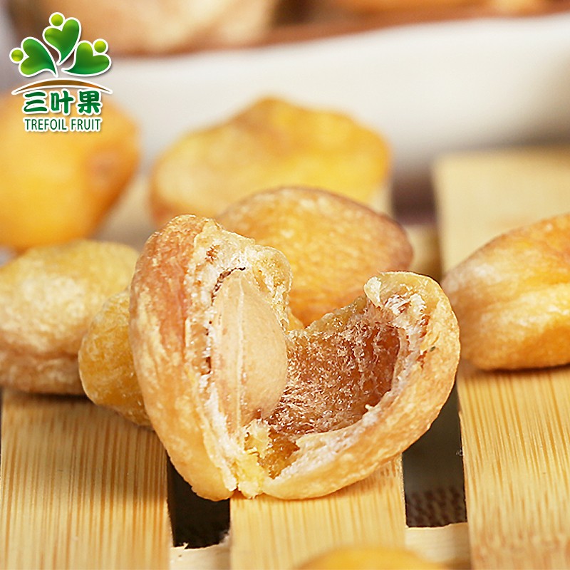 三叶果新疆库车小白杏干1斤/2斤精选品质香甜饱满原味康美味