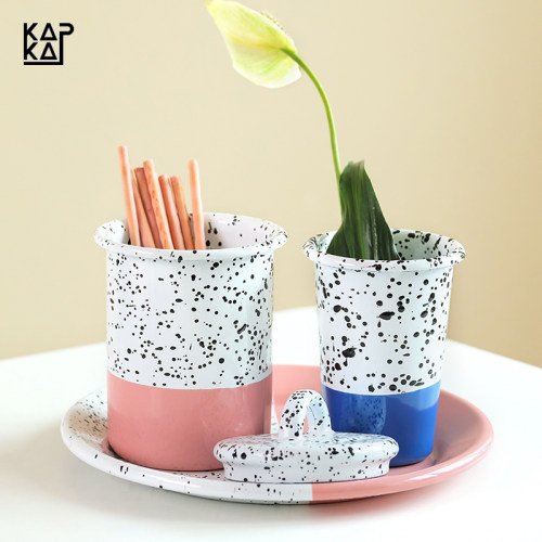 土耳其调味罐KAPKA手工搪瓷