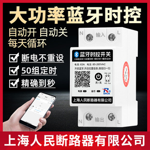 上海人民手机无线蓝牙时控开关220v路灯水泵循环定时器智能控制器