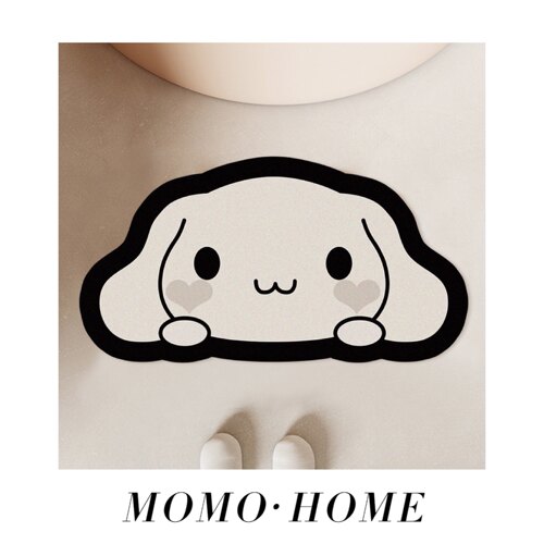 MOMO 卡通可爱家用浴室防滑垫洗手间硅藻泥地垫厕所