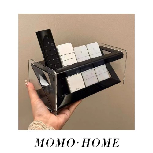 MOMO 亚克力遥控器收纳架ins轻奢茶几收纳桌面置物架