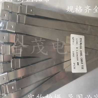 厂促新304不锈钢L型扣捆扎带金属扎带船用白钢扎带8450绑扎带10品