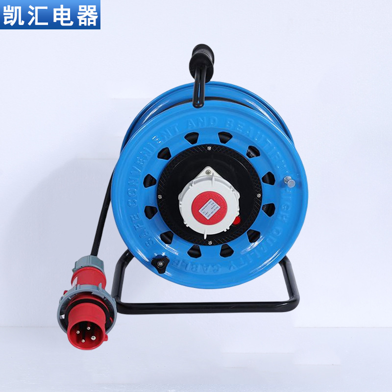 三角架320工业插IP67级32A4芯（P-W32BZ4）电缆卷盘 移动电源盘