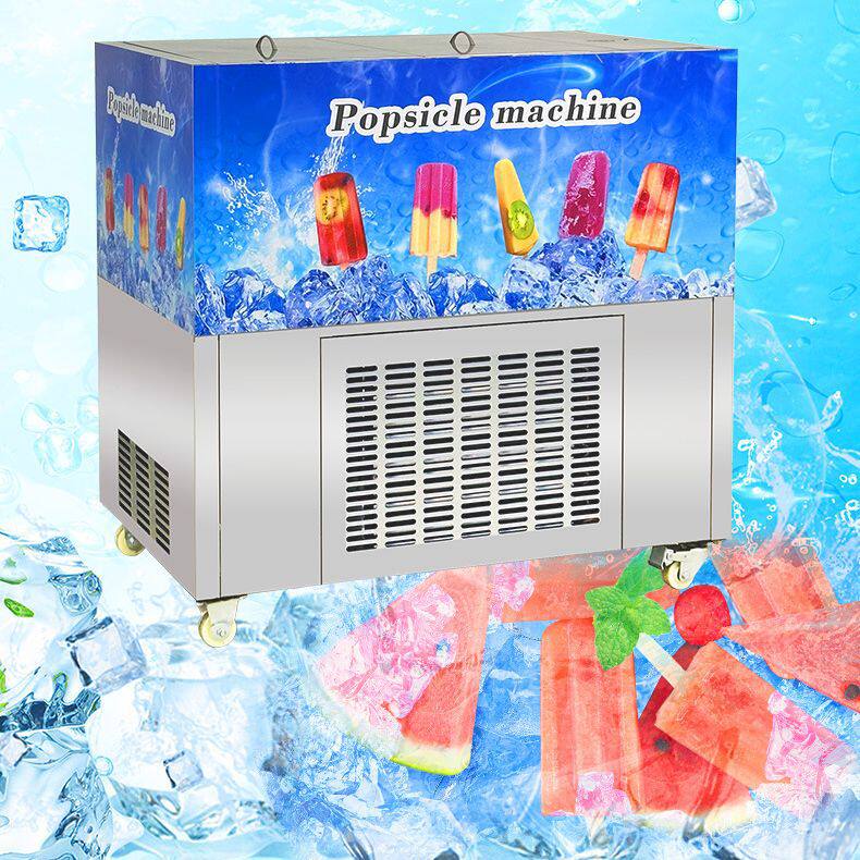 小型冰棍机四模日产量12000根可DIY制作水果冰棒巧克力夹心雪糕等