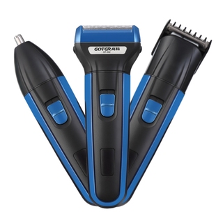 高特302三合一充电刮胡刀 电动剃 多功能须刀胡子刀理发剪鼻毛器