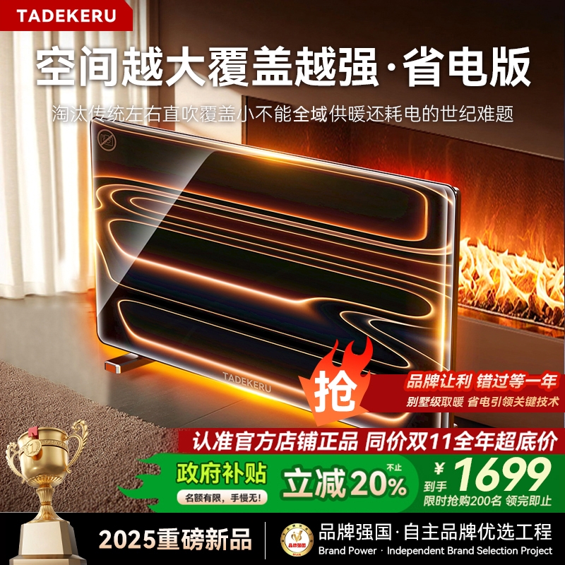 欧式取暖器2025新款全屋大面积家神器电暖炉冬用节能电暖器暖风机