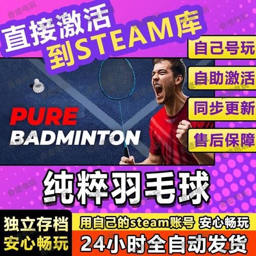 纯粹羽毛球steam游戏cdkey激活码入库同屏电脑游戏Pure Badminton