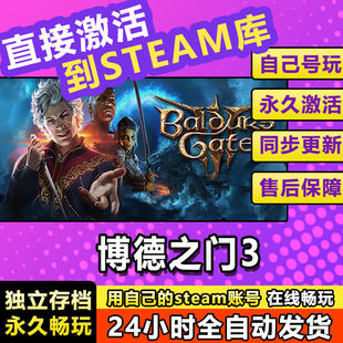 博德之门3 Steam离线正版单机电脑游戏可激活入库 简体中文 PC