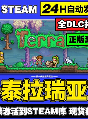 PC中文正版 steam 平台 国区 沙盒 联机游戏 泰拉瑞亚 Terraria