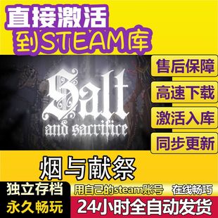 盐与献祭steam激活码cdkey在线PC电脑中文游戏入库正版兑换码永久