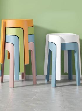 chairs Plastic can be stacked home simple modern Nordic