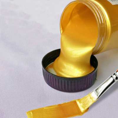 100/300ml Gold Paint Metallic acrylic paint,waterproof not f