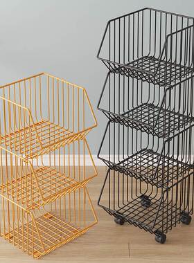 kitchen accessories multi-storey move Storage Vegetable bask