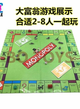 English Monopol game chess board Monopol/Monopol is male