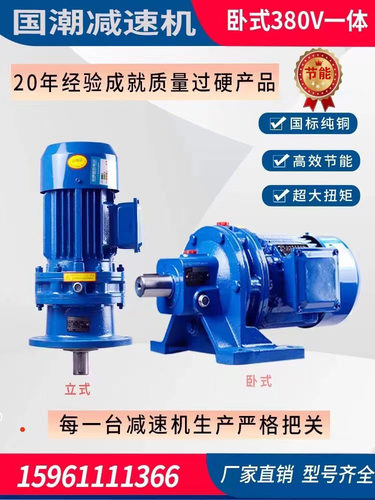 摆线针轮减速机摆线减速机小型减速机立式380V铜芯电机减速机