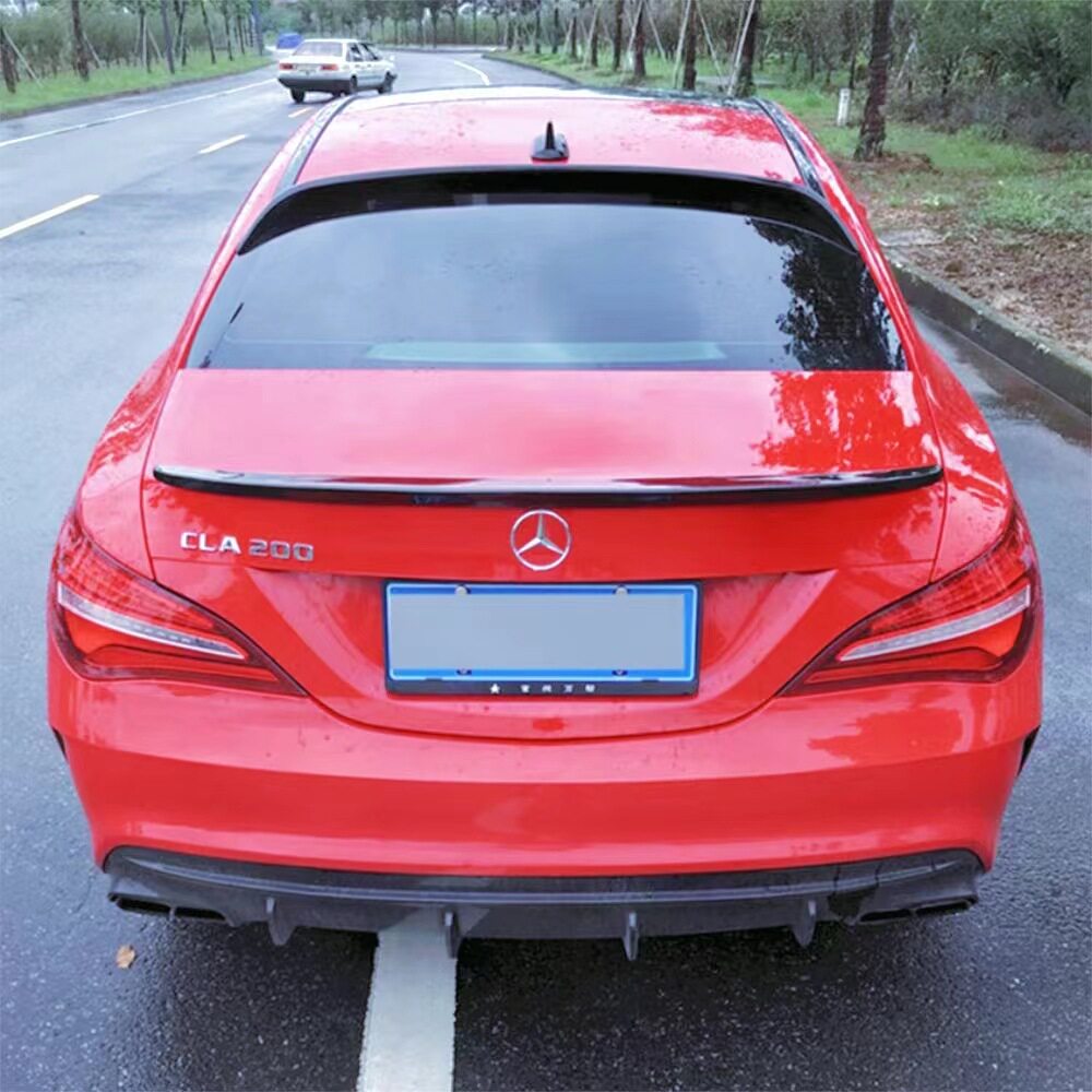 适用于奔驰cla尾翼W117 CLA200 CLA220 免打孔AMG款改装尾翼顶翼