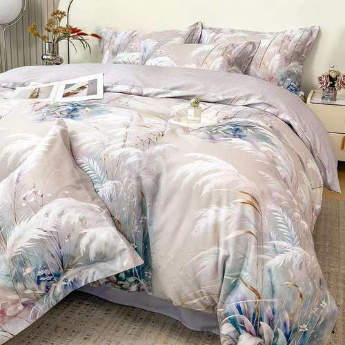 高端天丝莱赛尔天丝棉四件套床单被套床上用品莱赛尔天丝棉四件套