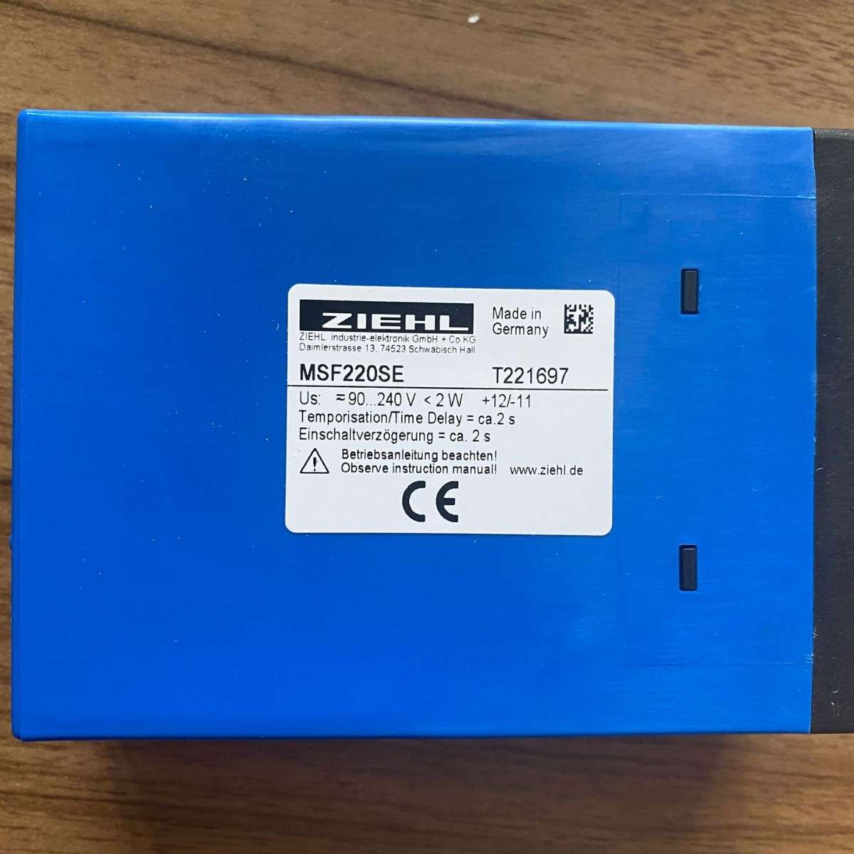 德国 ZIEHL 热敏电阻继电器  MSF220SE    T221697