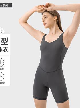 Evrlue新款双6塑形连体衣女收腹提臀瑜伽普拉提连体服欧美DSS086