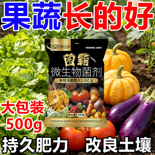 菌霸微生物菌剂防治根腐枯萎叶斑死苗烂根黄叶卷叶杀菌剂增根壮苗