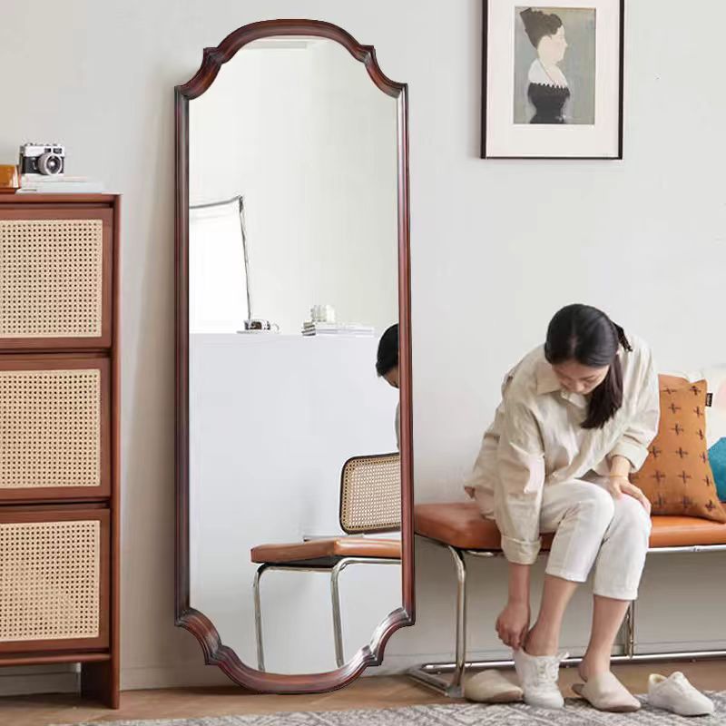 欧式异形复古做旧全身镜