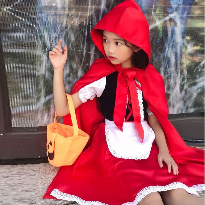 万圣节儿童服装女童宝宝小红帽