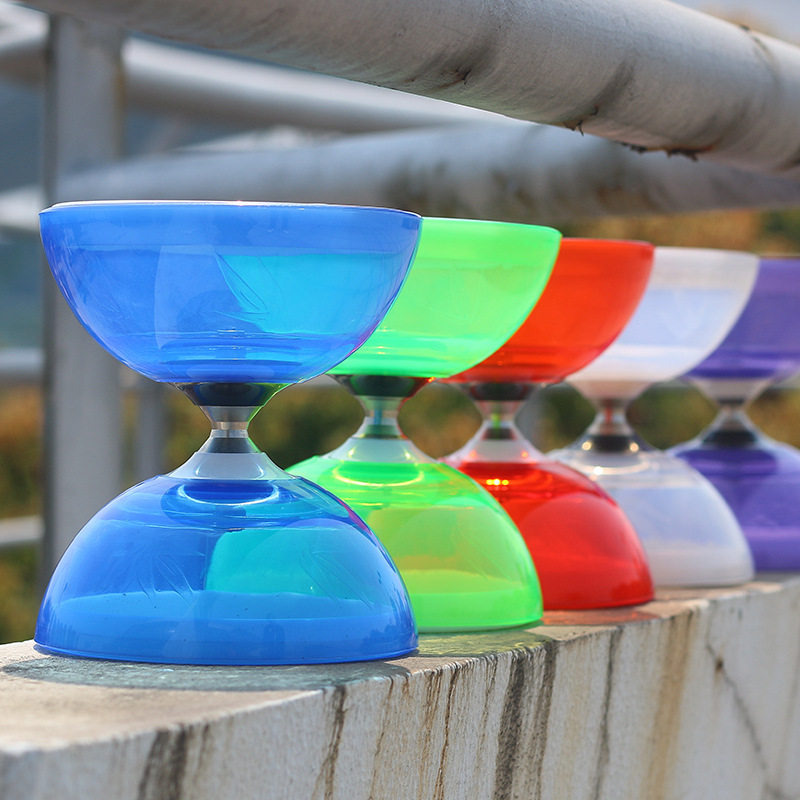 杰轮空竹三轴承小号空竹双头初学者儿童学生老人空竹专卖竹叶铃