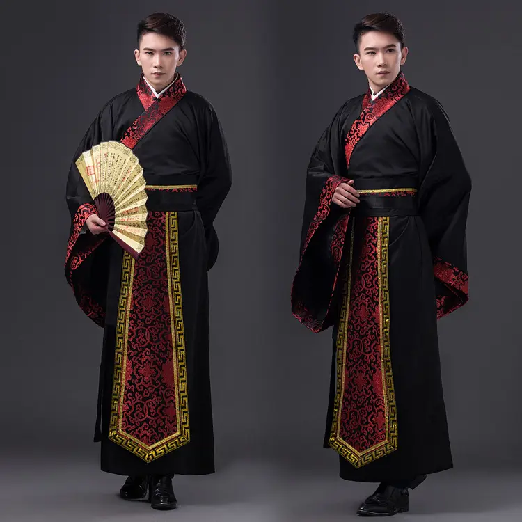古装男古代服装汉服唐朝男士黑色