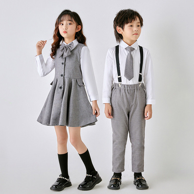 西装校服儿童合唱朗诵演出服