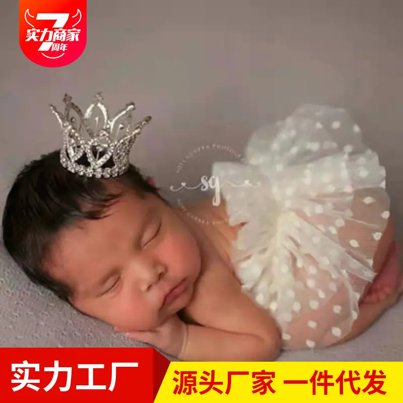 新生儿摄影服装公主蕾丝裙子套装