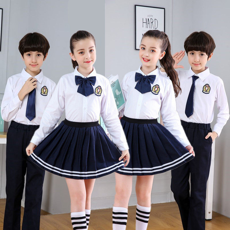 新款儿童合唱服演出服中小学生男