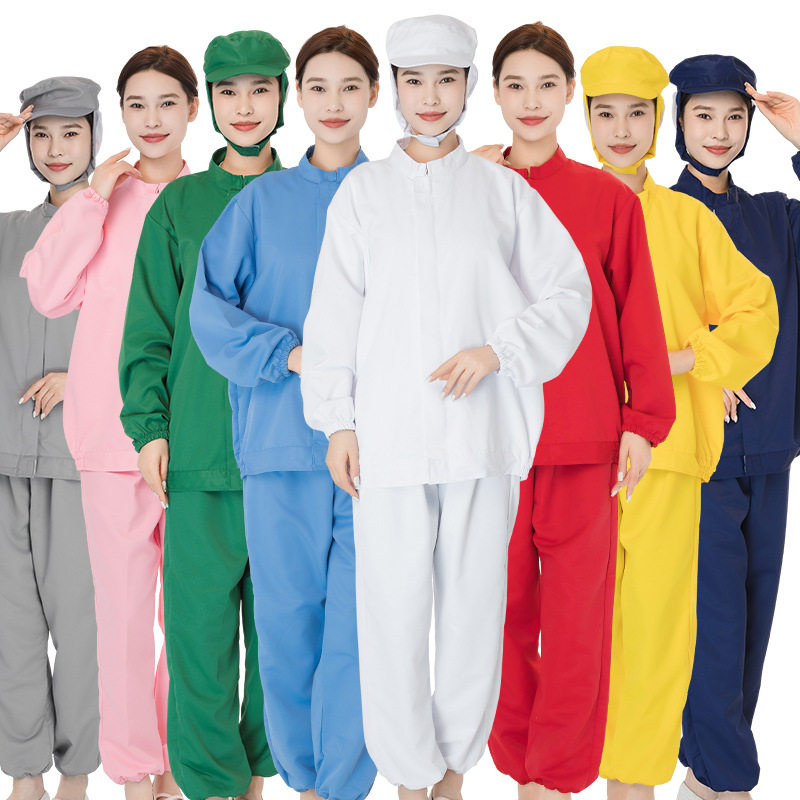 分体食品厂工作服连帽车间食品服